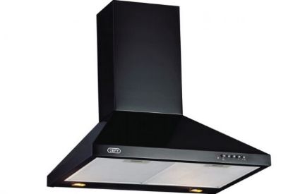 Picture of DEFY COOKERHOOD 600CHIMNEY BLACK DCH310