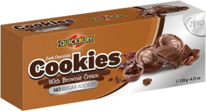 Picture of QUICKBURY COOKIES BROWNIE CREAM S/F 128G