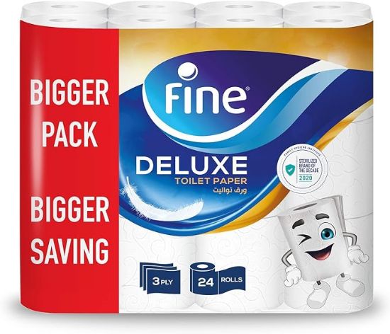 Picture of FINE TOILET TISSUE DELUXE 3PLY 24'S