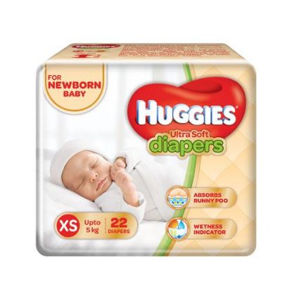 Picture of HUGGIES DIAPERS NEWBORN 22'S