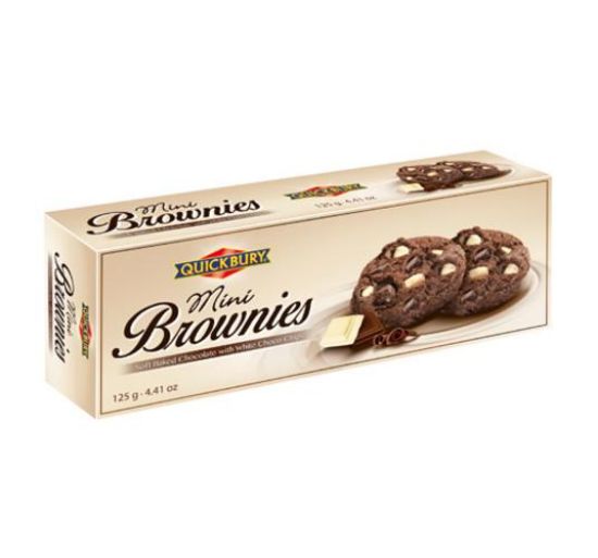Picture of QUICKBURY MINI BROWNIE W.CHOCO CHIP 125G