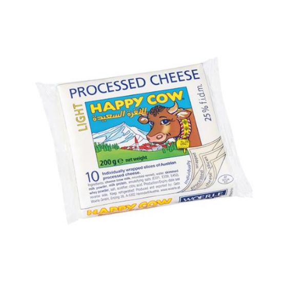 Picture of HAPPY COW PROCESSED CHEESE LIGHT 200G