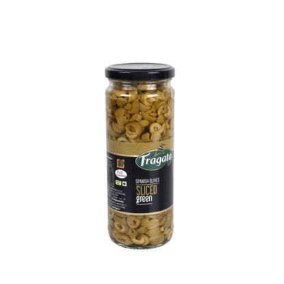 Picture of FRAGATA SLICED GREEN OLIVES 450G