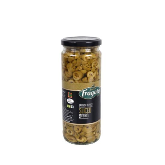 Picture of FRAGATA SLICED GREEN OLIVES 450G