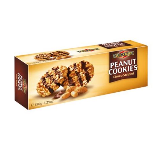 Picture of QUICKBURY COOKIE CHOCOSTRIPEDPEANUT 125G