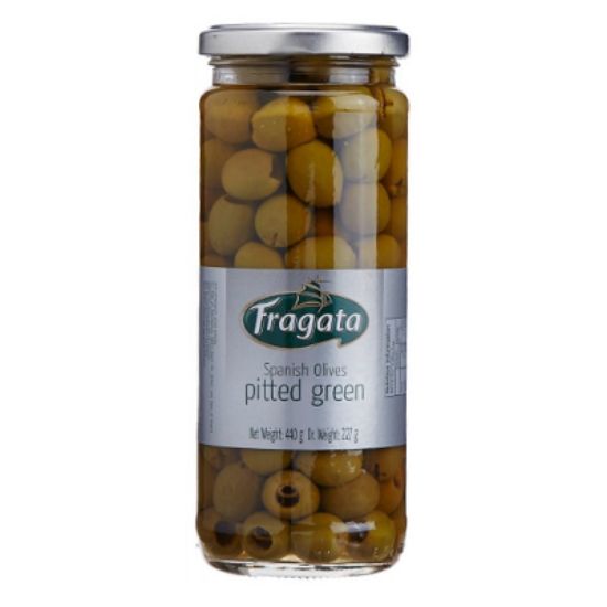 Picture of FRAGATA PITTED MANZANILLA OLIVES 440G