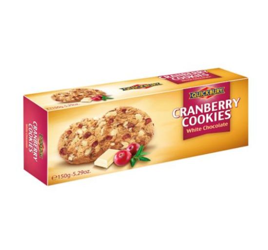 Picture of QUICKBURY COOKIE C/BERRY WHITECHOCO 126G