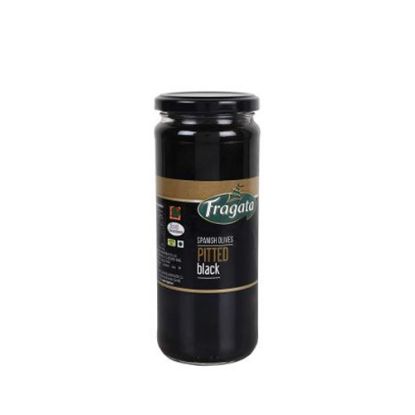 Picture of FRAGATA PITTED BLACK OLIVES 440G