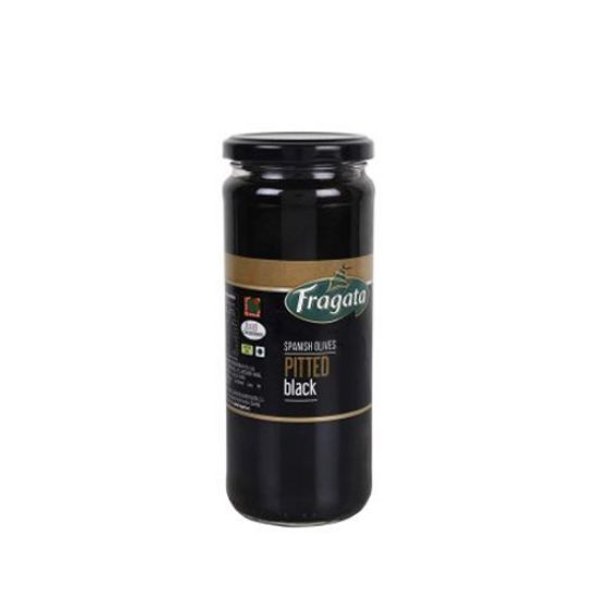 Picture of FRAGATA PITTED BLACK OLIVES 440G